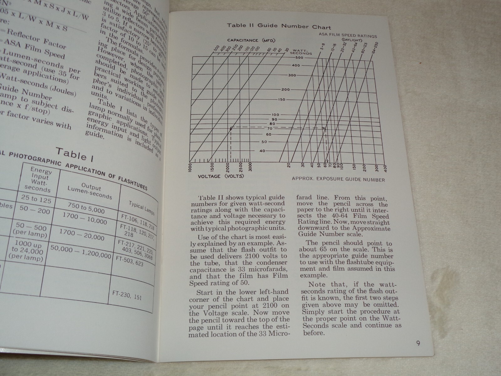 General Electric Flashtube Vintage Original GE Data Manual