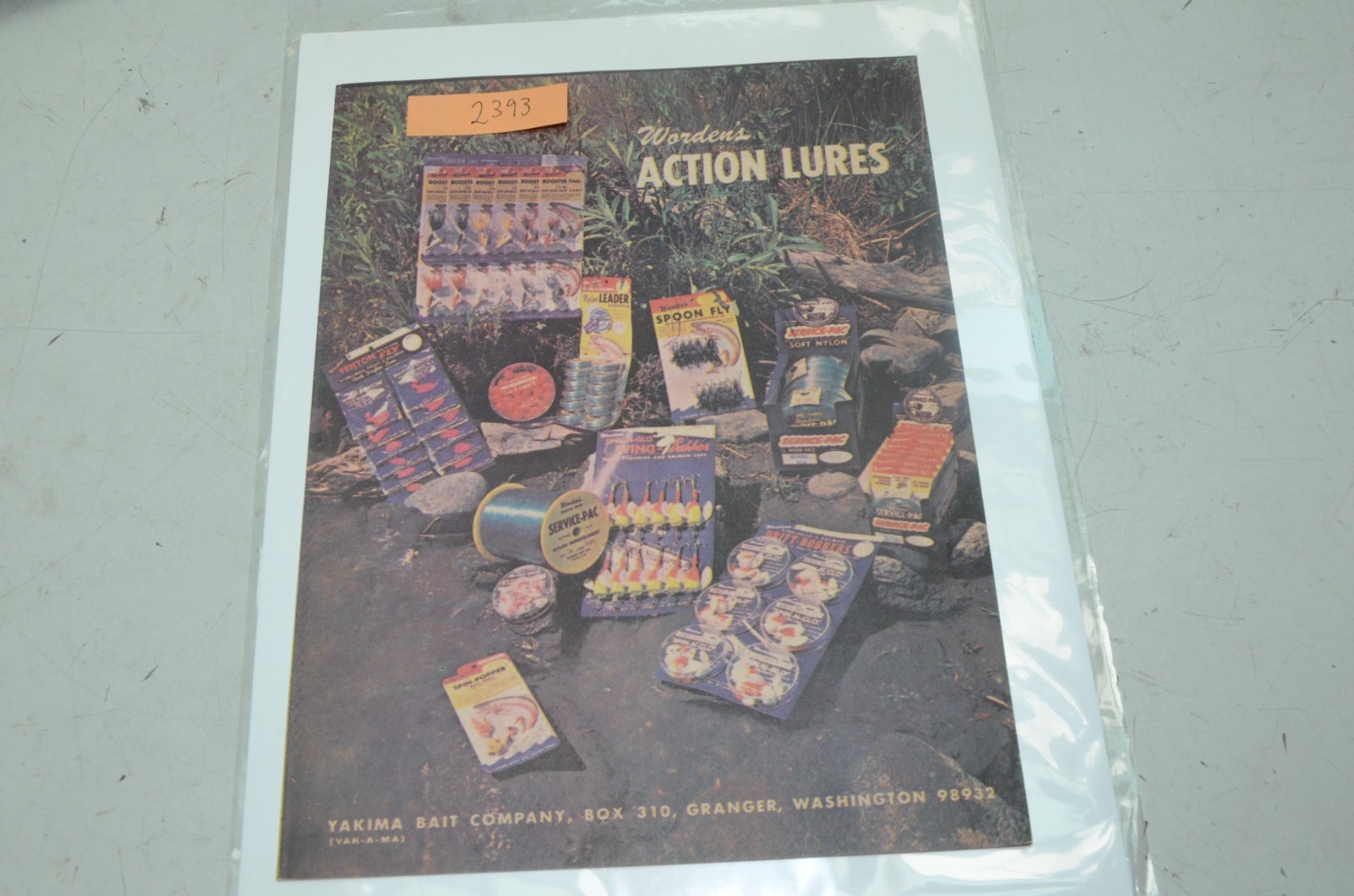 1970s Worden’s Action Fishing Lures Catalog Sales Brochure Yakima Bait Company