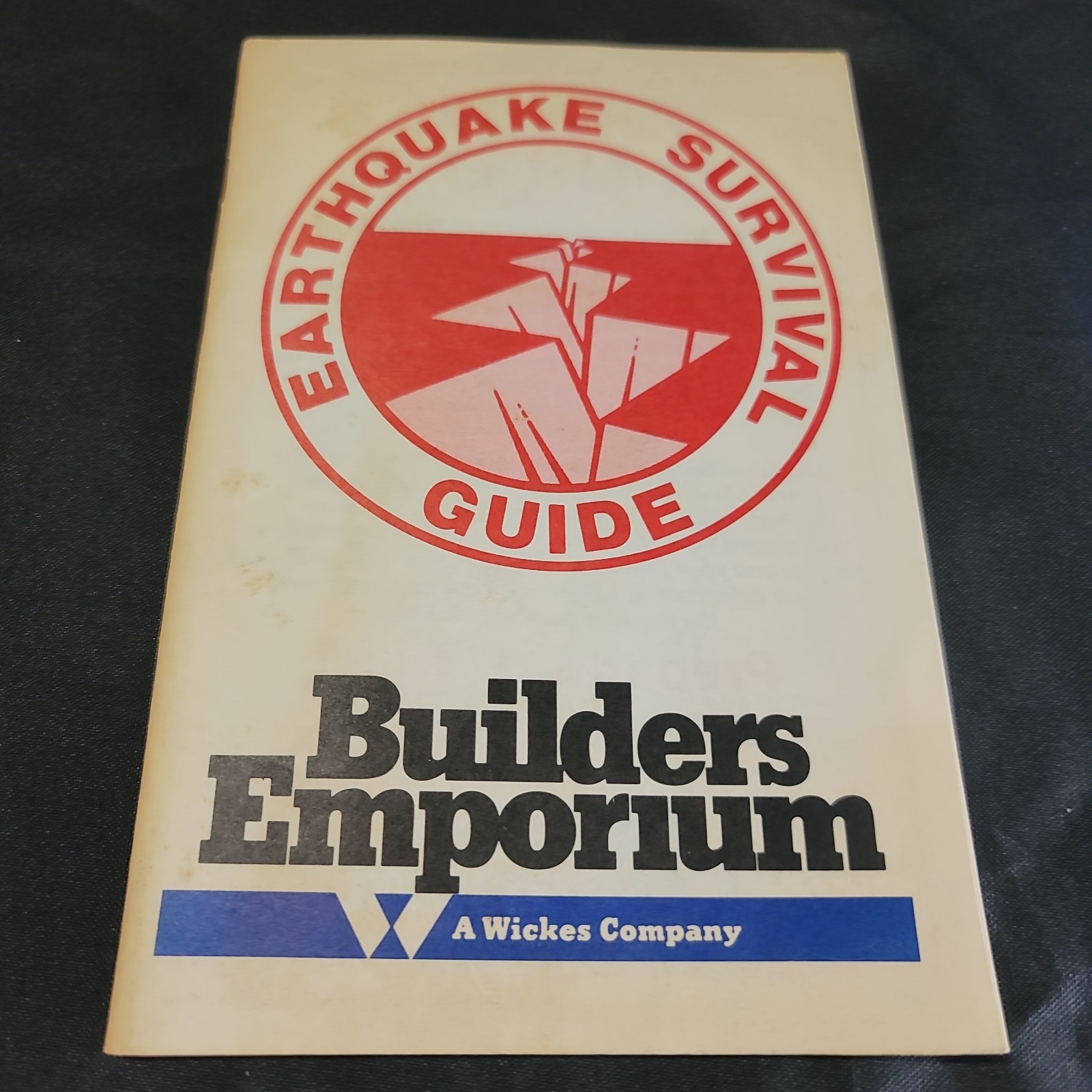 Vintage c1980s Builders Emporium Earthquake Survival Guide 14 Pages VTG