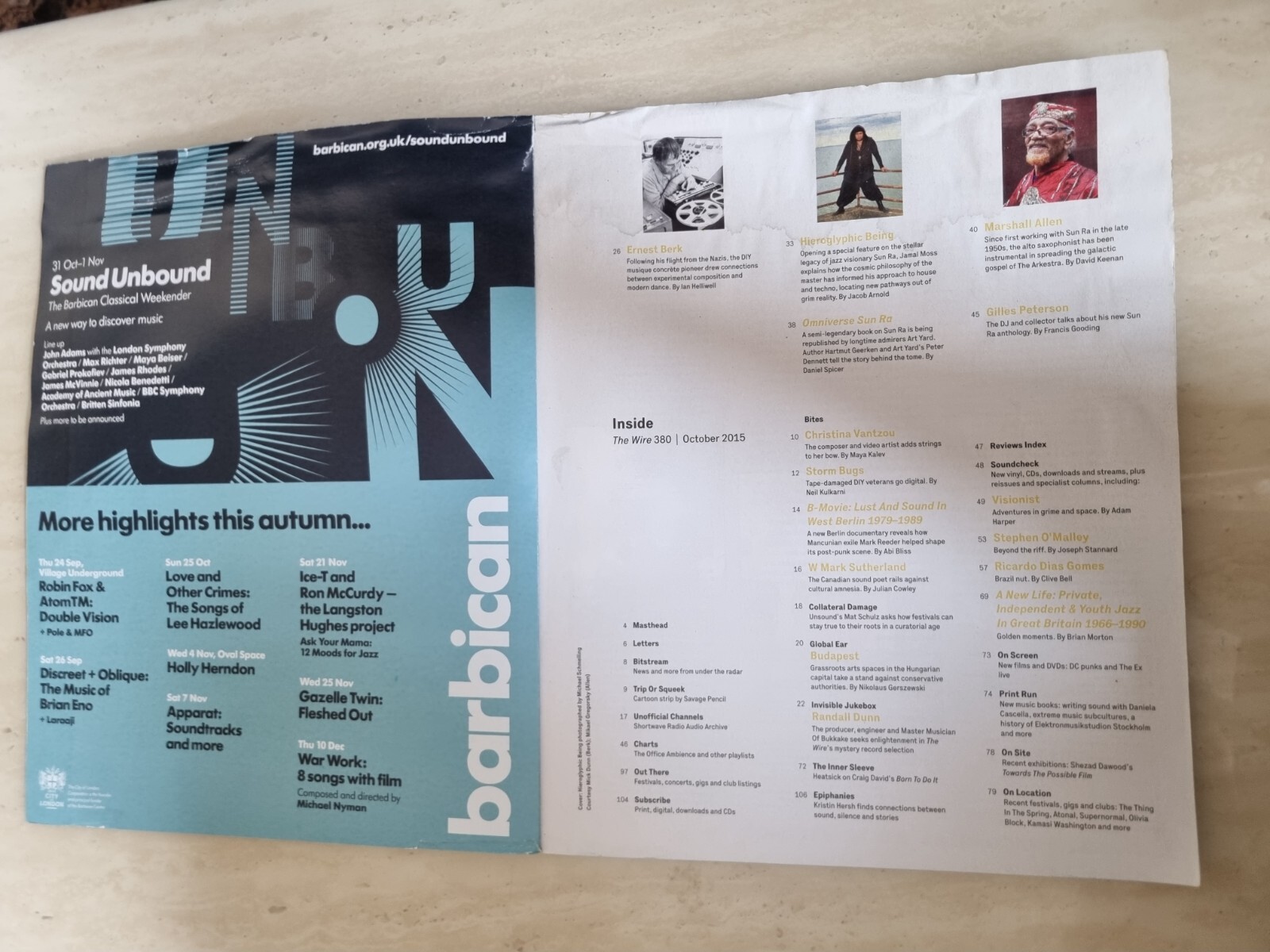The Wire Magazine Issue 380 October 2015 Hieroglyphic Being & The Ankh of Sun Ra