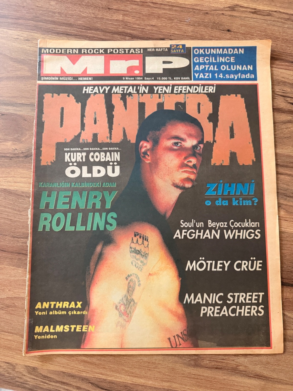 Magazine Henry Rollins Kurt Cobain Death Pantera Motley Crue Rare Turkey 1994