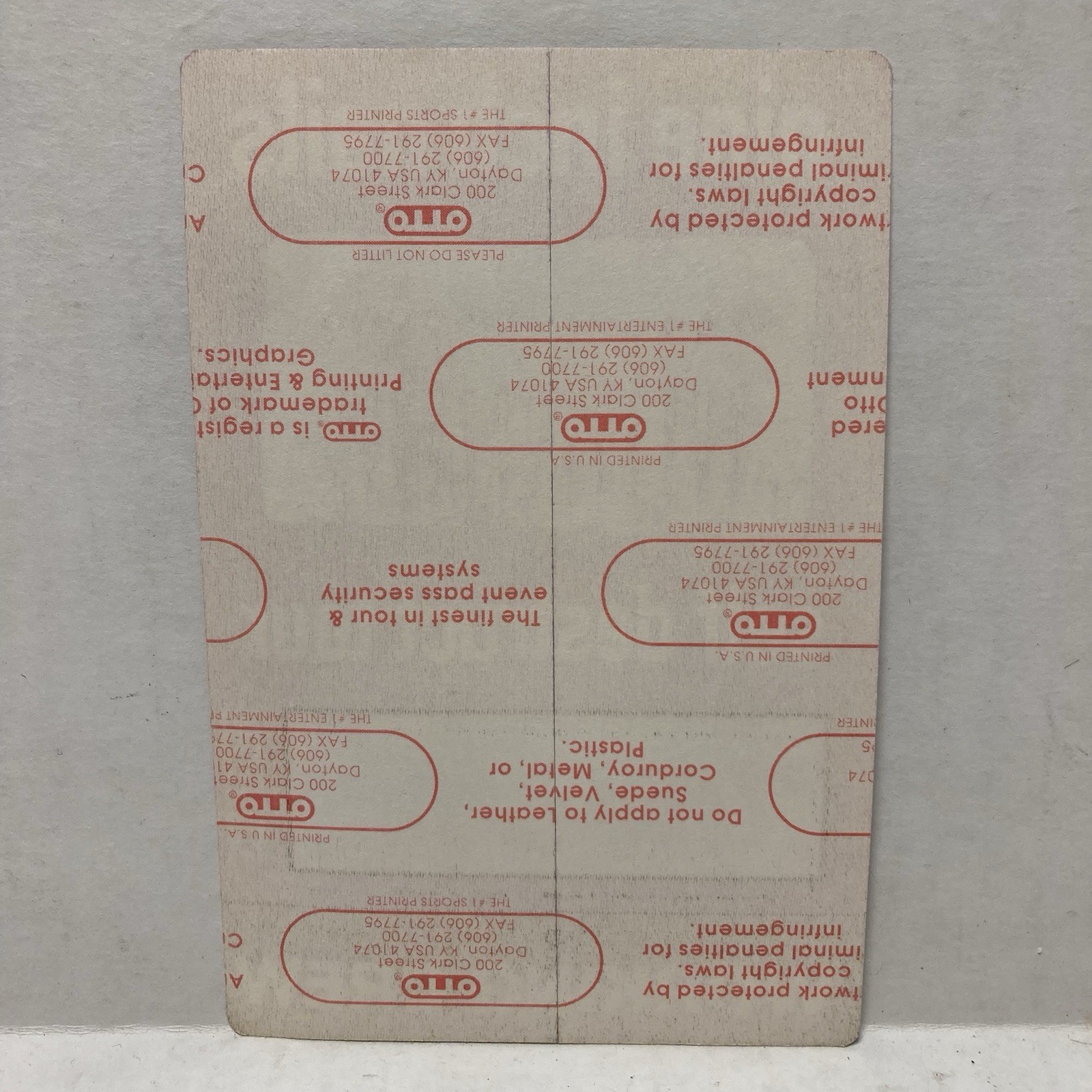 Nine Inch Nails NIN Self Destruct Tour Backstage Working Crew Pass NYC 95 RARE