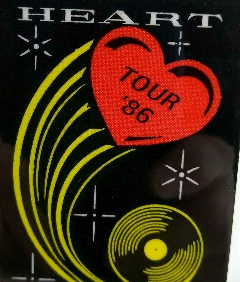 Heart 1986 Vintage Backstage Pass Original Laminated Rock Music What About Love