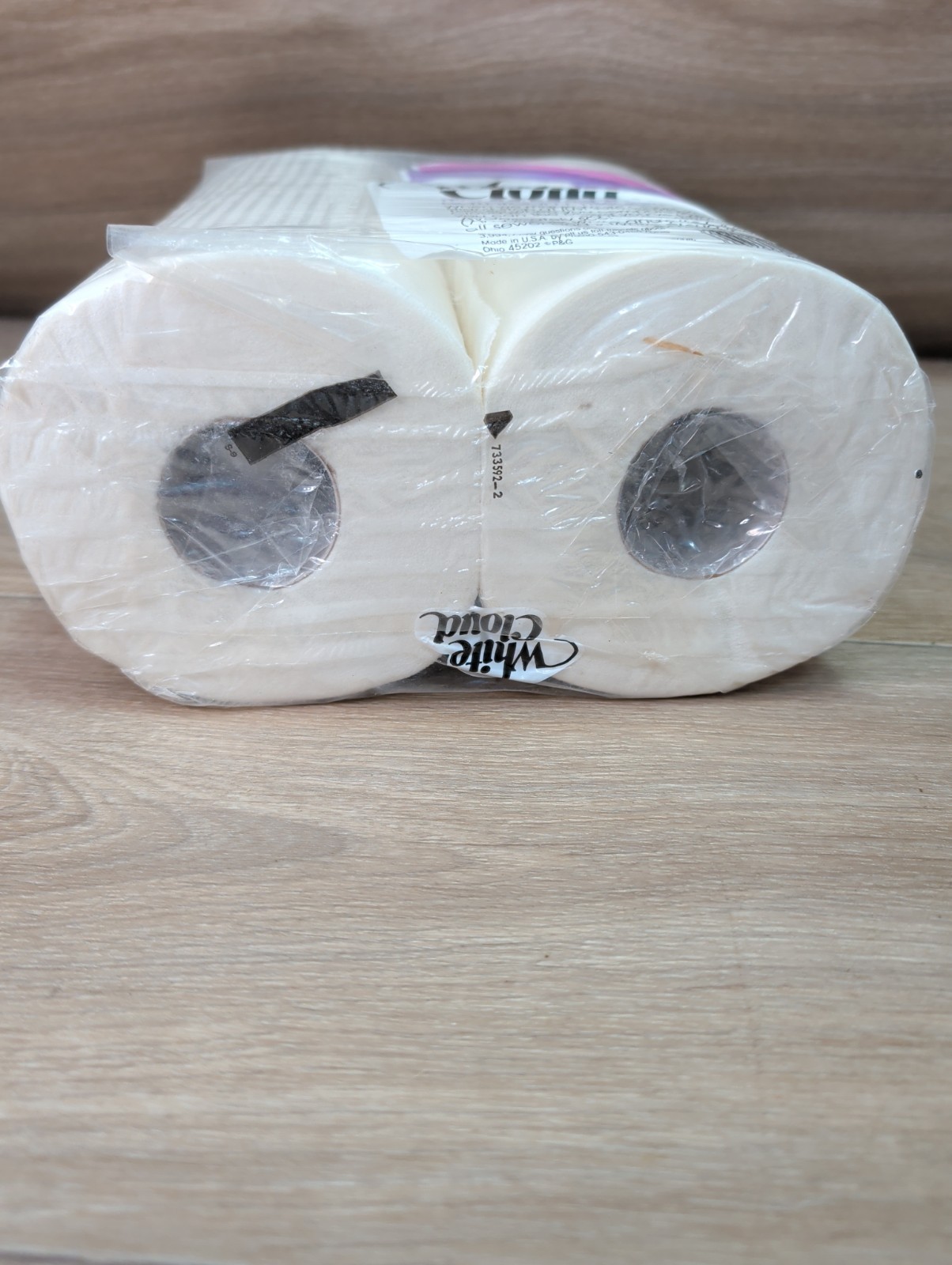 2-Vintage 80s White Cloud toilet paper 8 rolls sealed pack white Proctor Gamble*