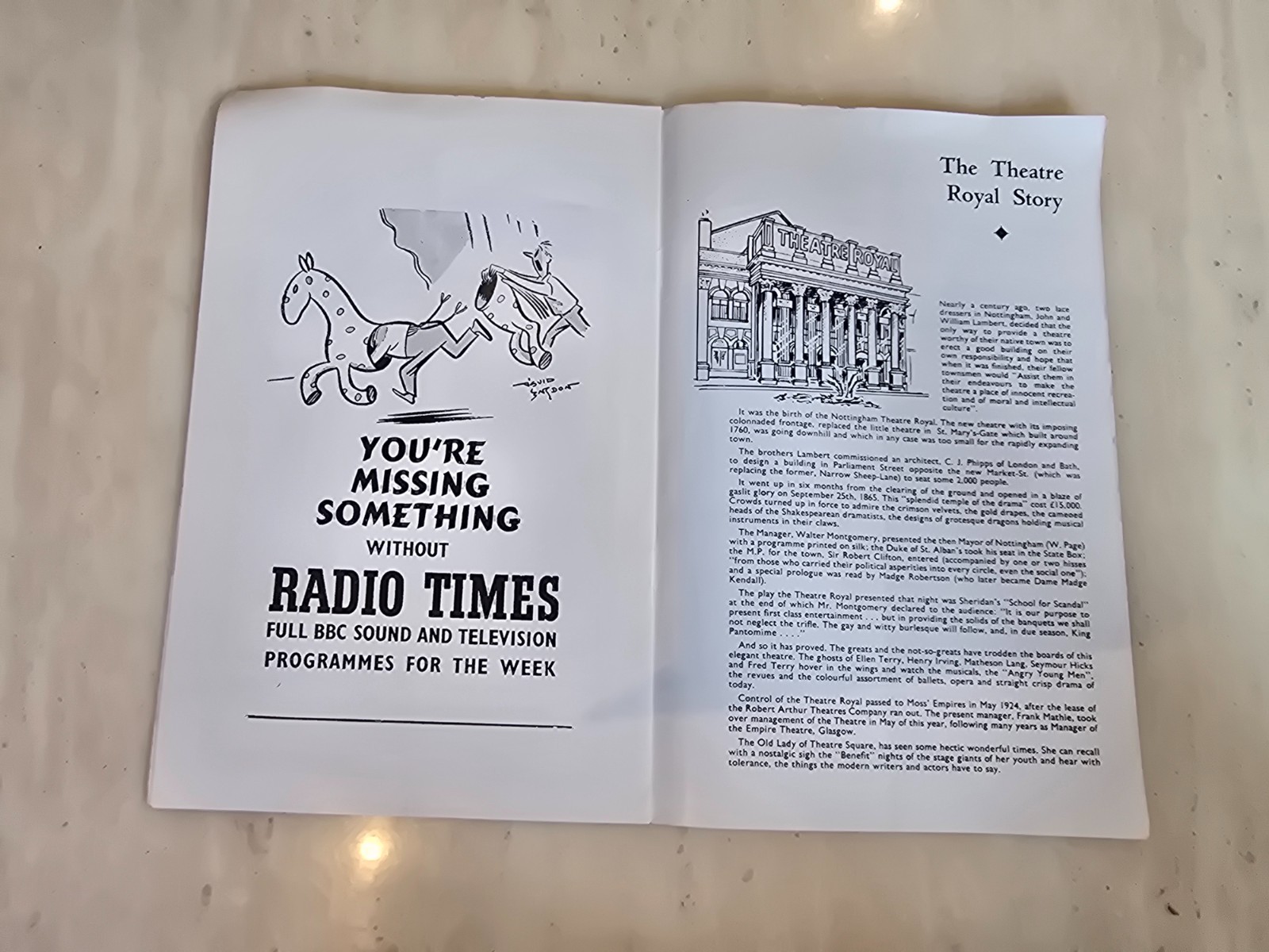 1960s Chips With Everything Theatre Programme – Paul Darrow Michael Redfern