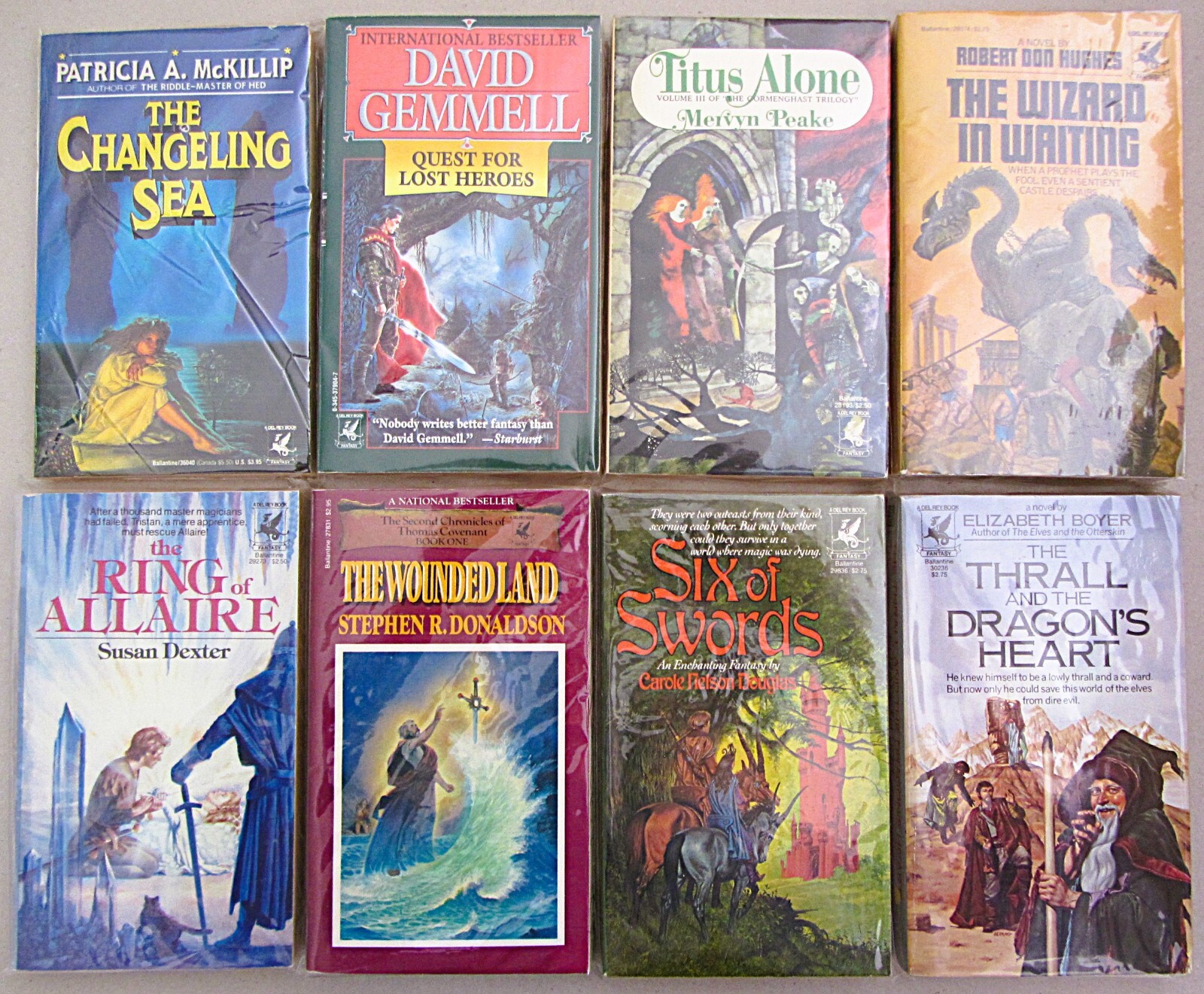 LOT 8~GRIFFIN~DEL REY FANTASY PAPERBACK BOOKS~COLLECTIBLE~MOST UNREAD~NEW