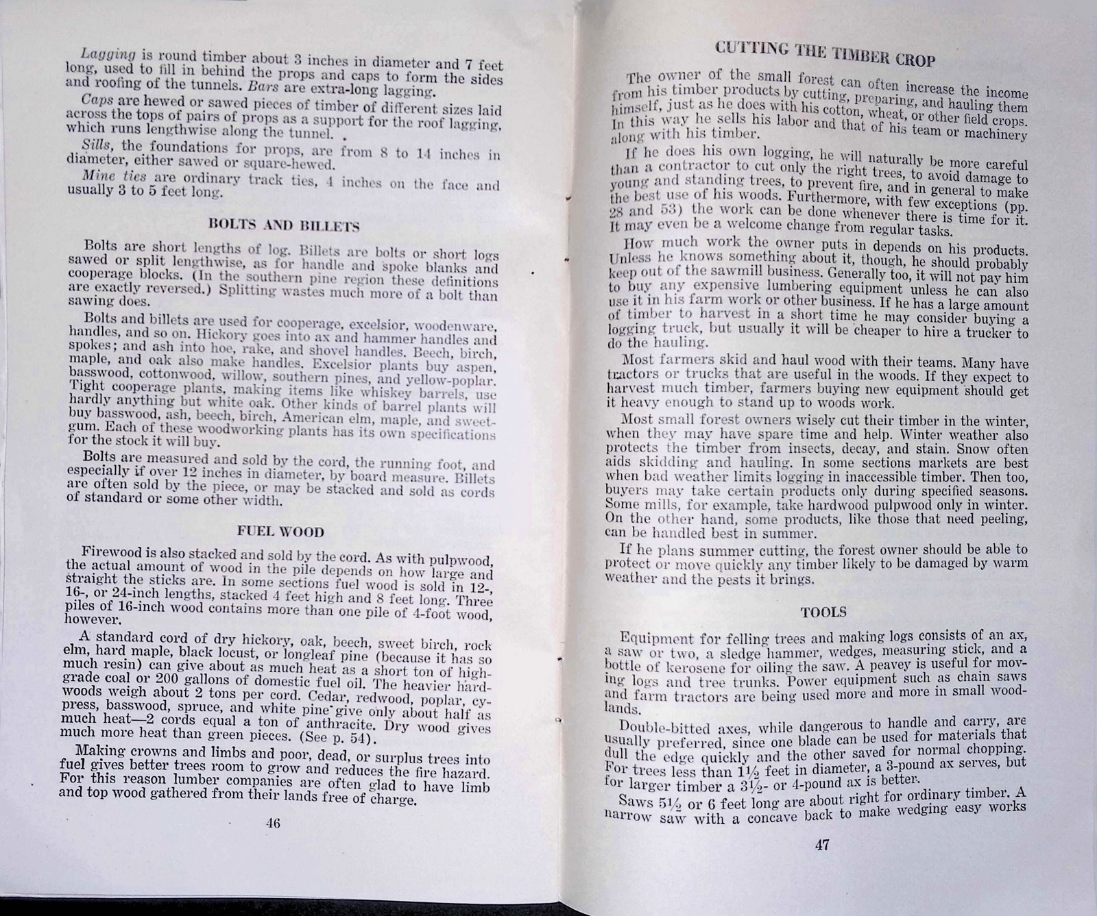 USDA Farmers Bulletin 1989 Managing Small Forest Timber Sale Agreement