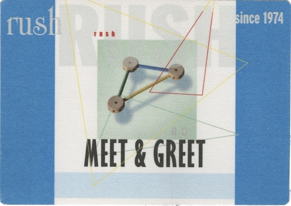 Rush 2004 30th Anniversary concert tour Meet & Greet Satin Backstage Pass