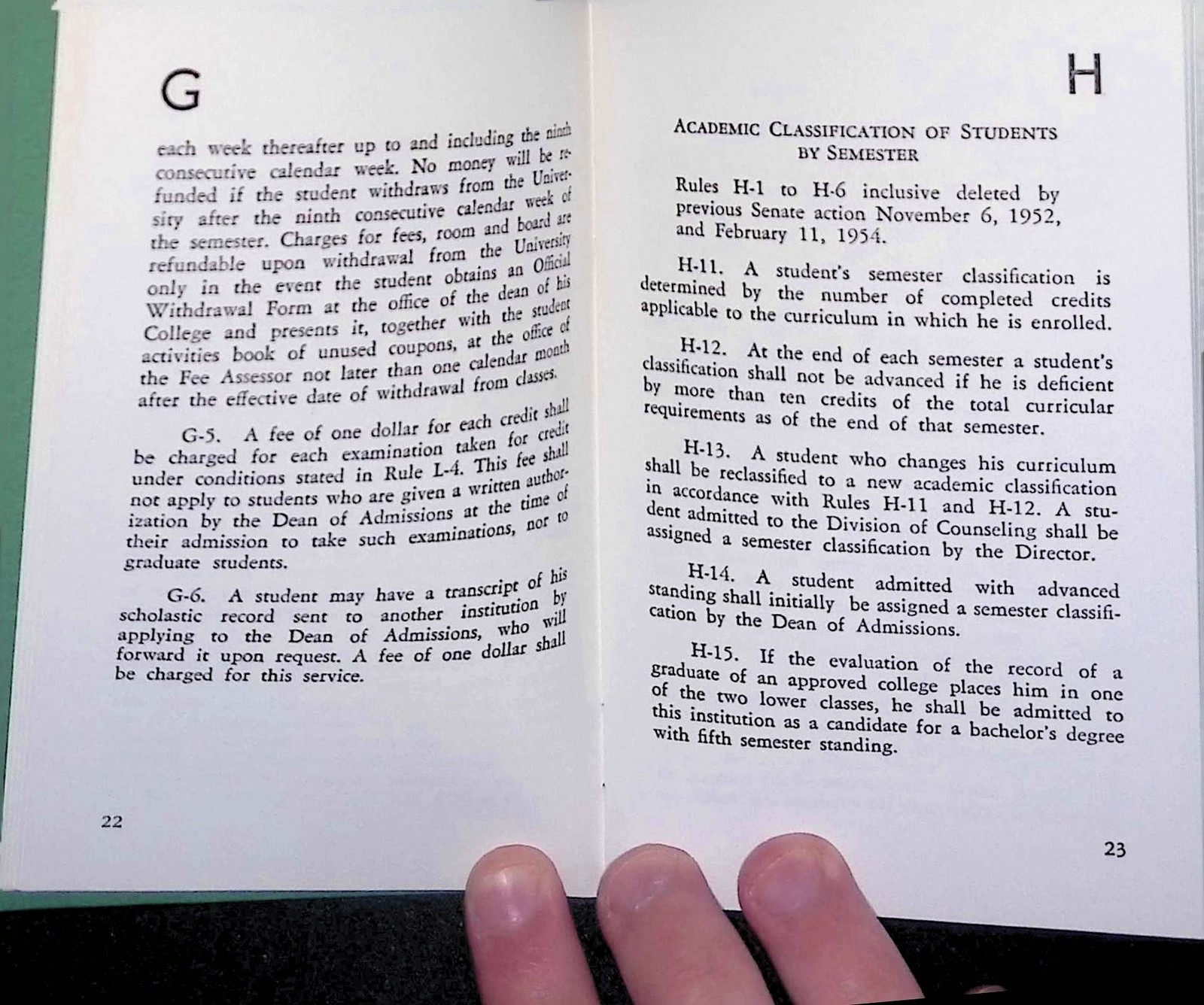 Penn State Senate Regulations Undergrads 1959-60 WDFM Non-Discrimination