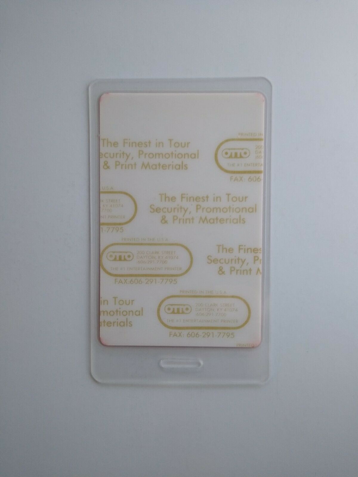 Rush Presto Backstage Pass VIP Original 1990 Concert Tour Hard Rock Music Rabbit