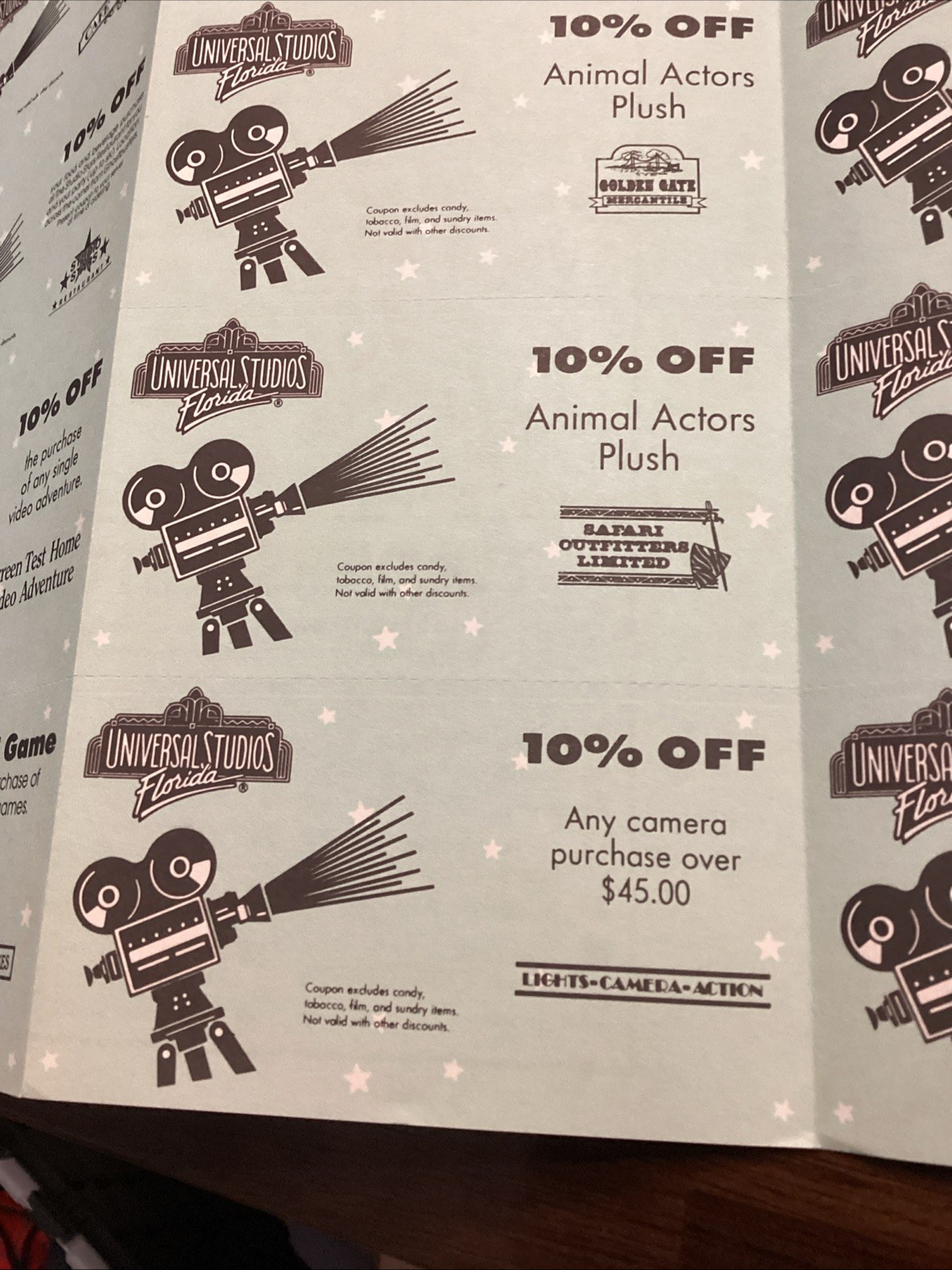 Universal Studios Coupon Book 1991 Early Discounts Rare