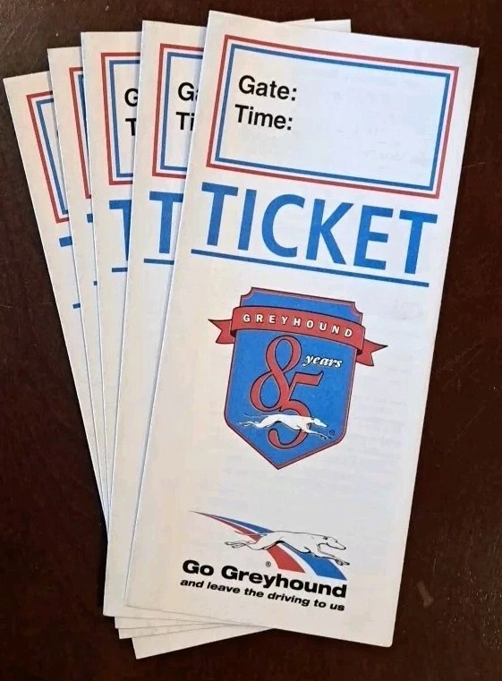 1999 Greyhound Bus Lines Ticket Jacket 85 Anniversary Envelope VINTAGE
