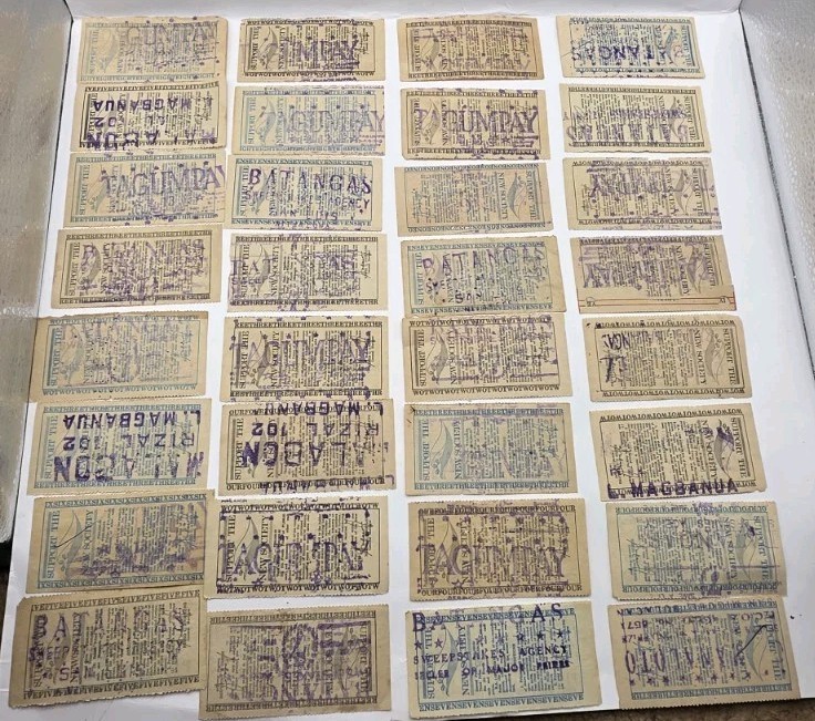 1970s Philippines Paper Collectible Vintage Sweepstakes.Lot Of 32.Used