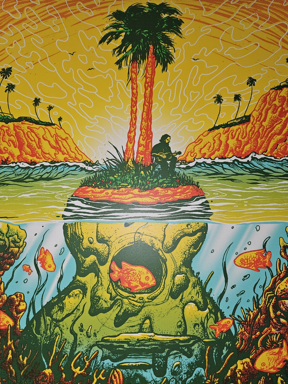 Eddie Vedder 2020 Ohana Festival Concert Poster Munk One Print Pearl Jam Califor