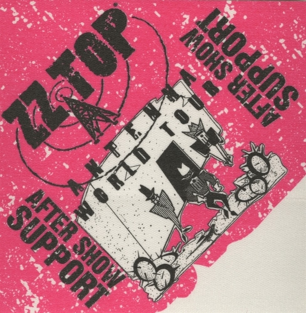 ZZ Top 1994 Antenna concert tour After Show Backstage Pass