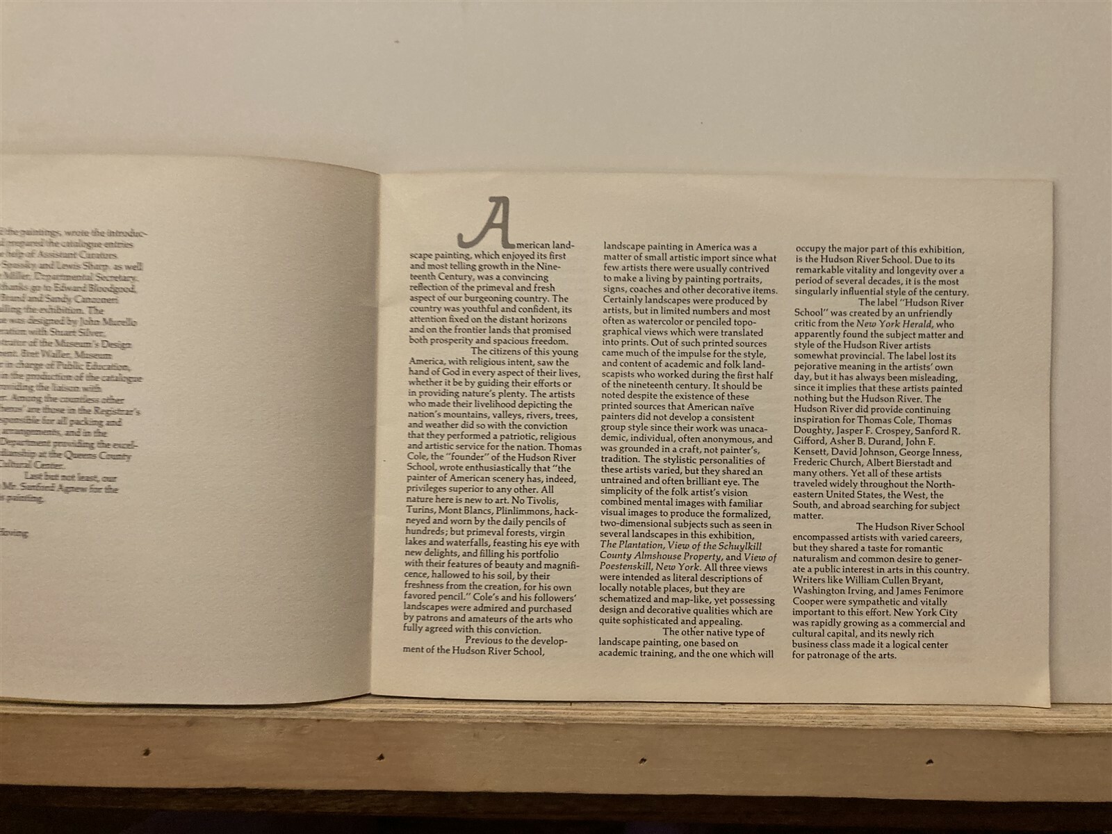 1973 19th Century American Landscape Metropolitan Museum of Art MET NYC NY Vtg