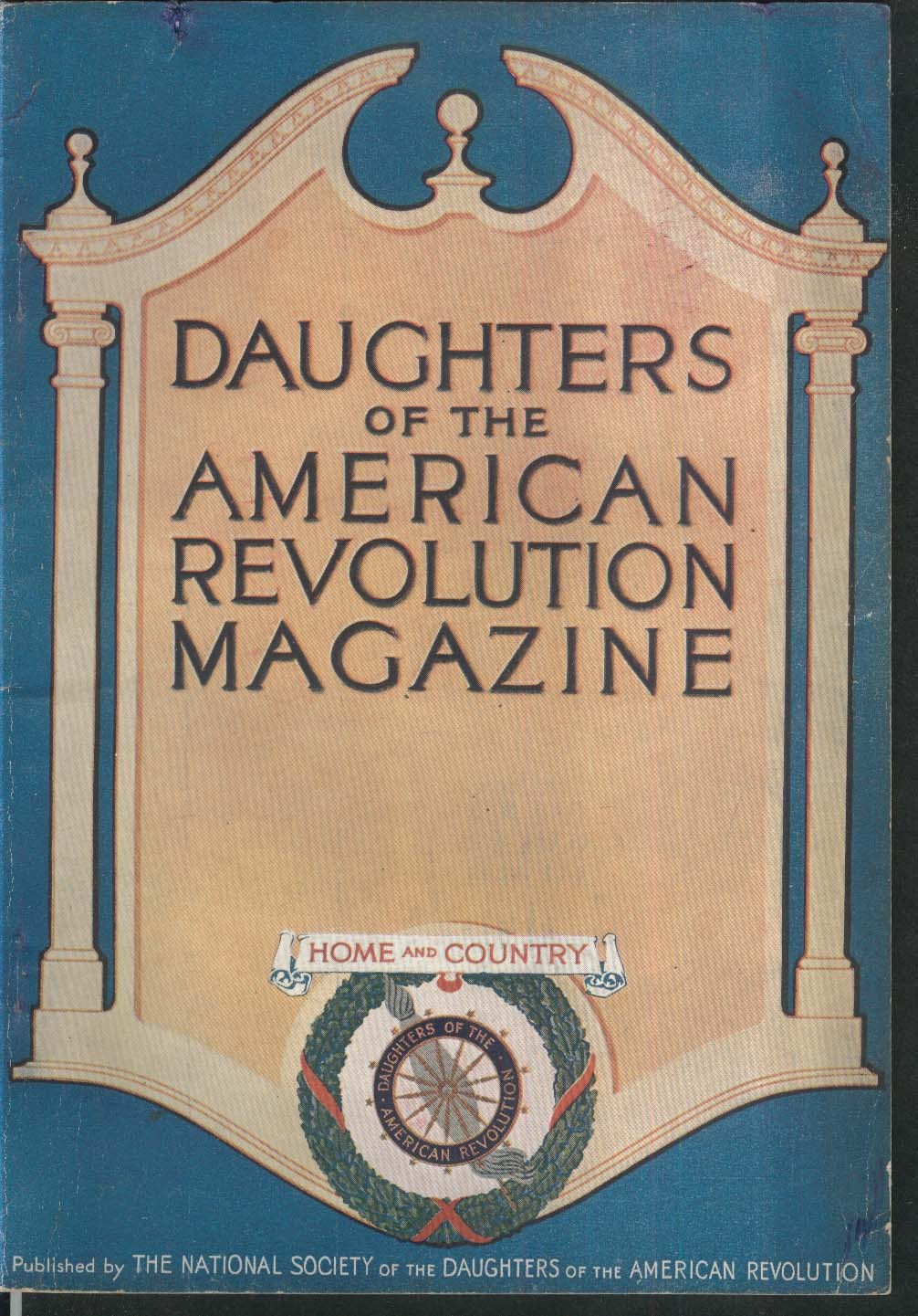 DAUGHTERS of the AMERICAN REVOLUTION Saint Memin Schuyler Holmes Sampson 12 1916