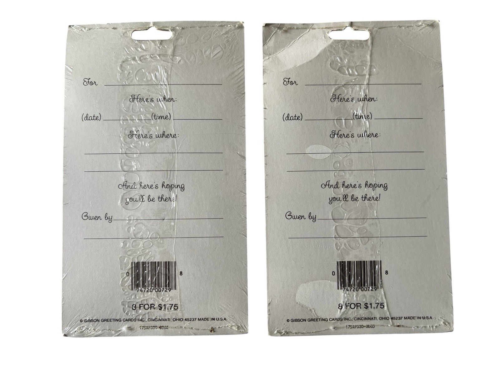 Vintage Baby Shower Invitations Koala Bear Rainbow 2 Sealed Packages 16 Total