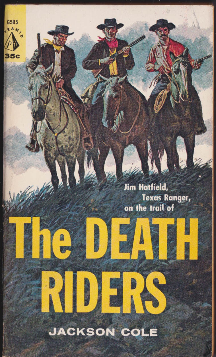 Jackson Cole: The Death Riders: Pyramid #G585 paperback 2nd 1961