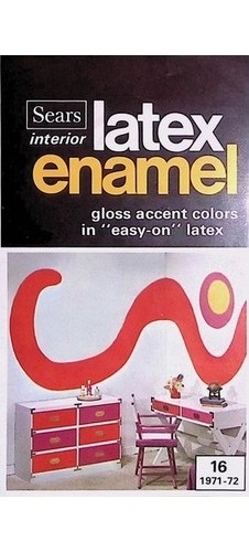 Sears Roebuck Catalog Page 1972 Interior Latex Paint Colors Gloss Colors