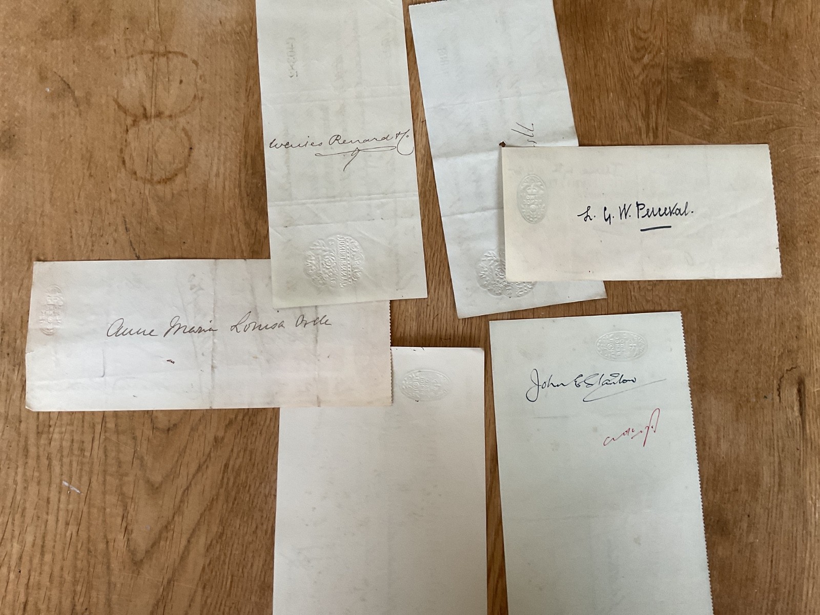 British vintage used cheques 6 items B5336
