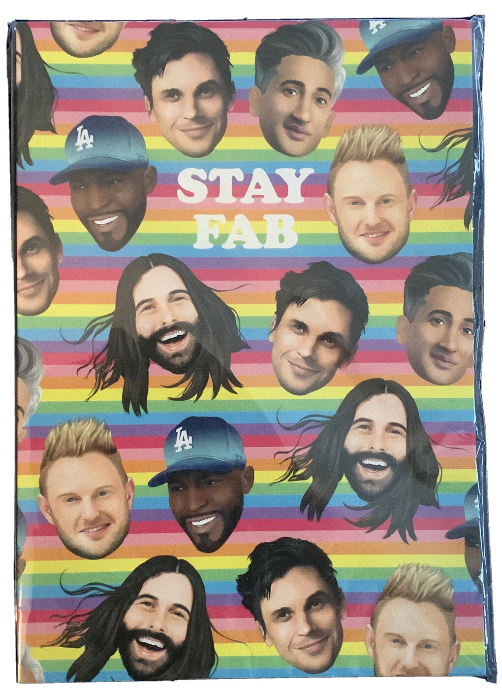 Queer Eye ‘STAY FAB’ Lined Notebook By Central 23 NEW