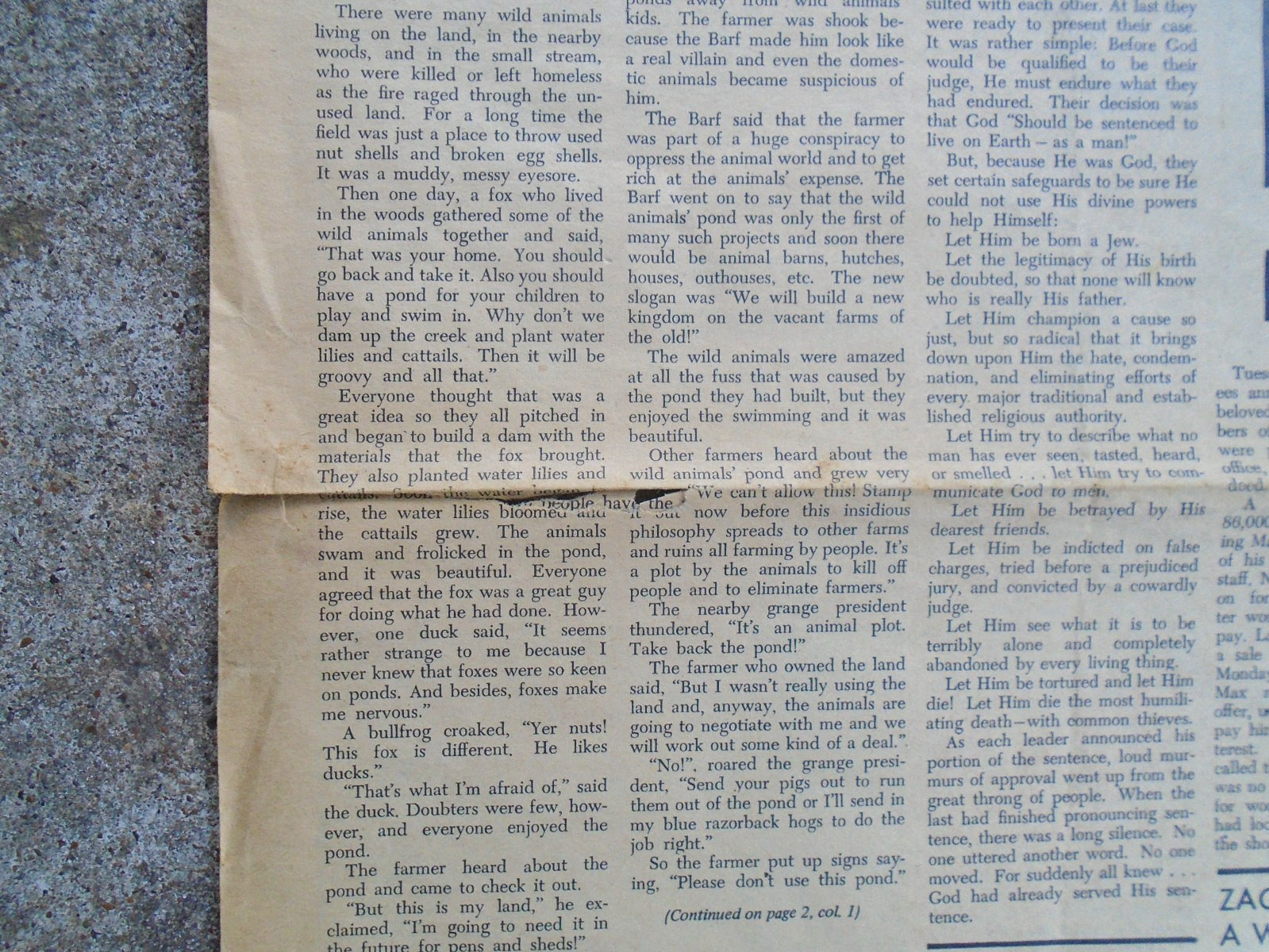 Berkeley, CA, 1970’s newspaper, Right On