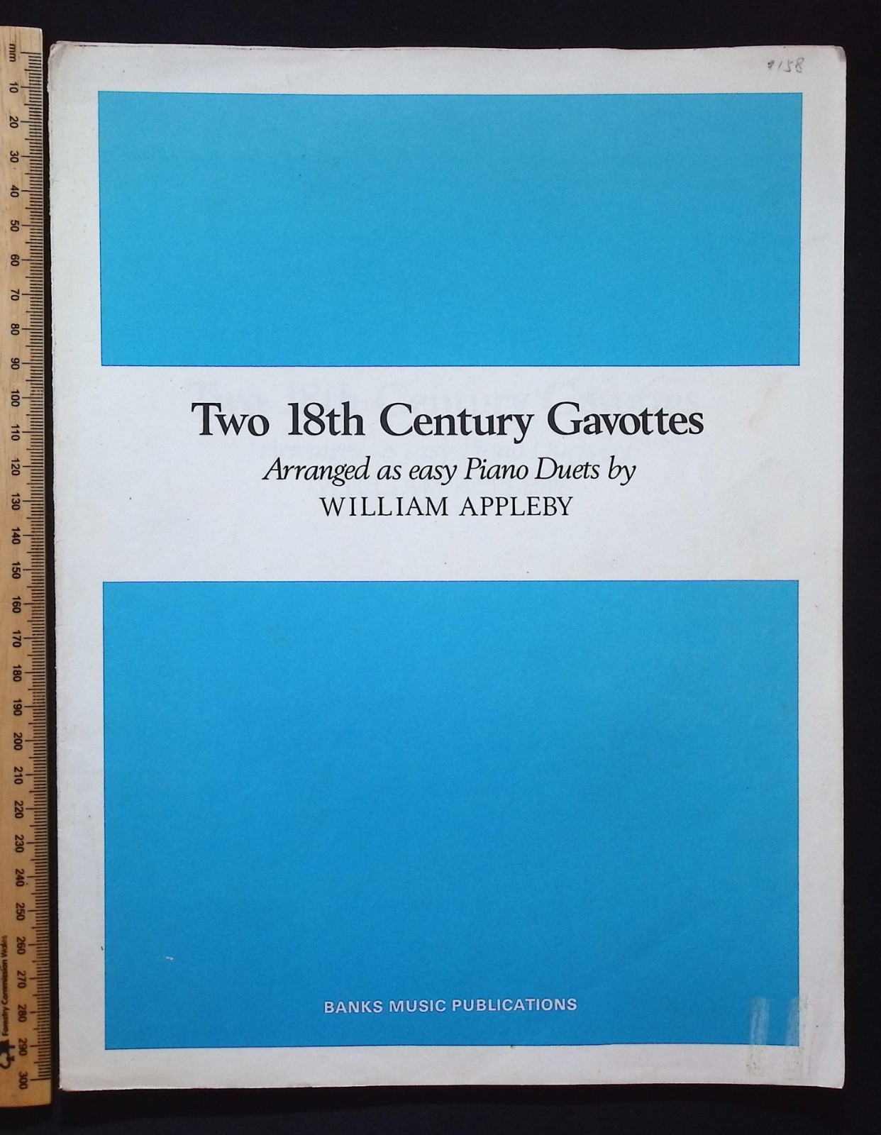 Two 18th Century Gavottes as Easy Piano Duets by William Appleby, 1974 Banks