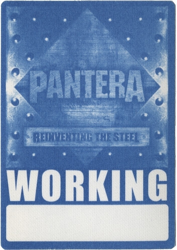 Pantera 2000 Reinventing the Steel concert tour Working Backstage Pass