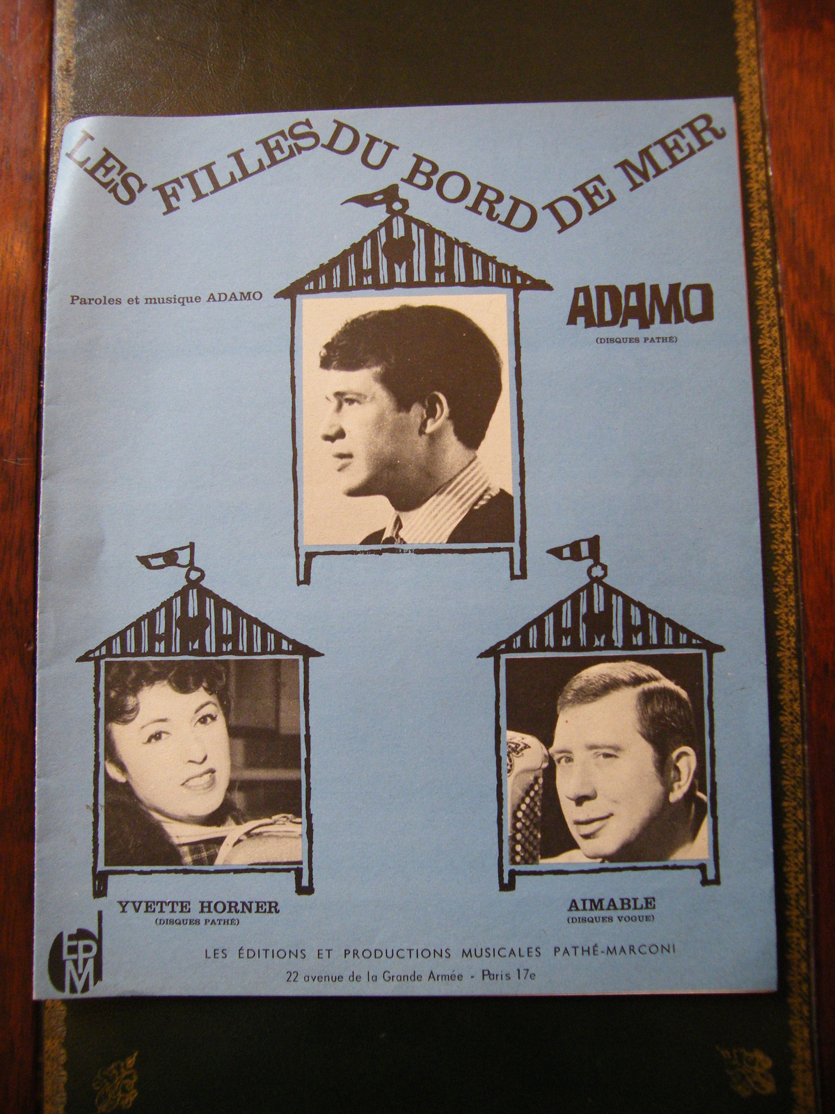 Accordion Sheet Music Les Filles du Bord de Mer Adamo Yvette Horner Aimable
