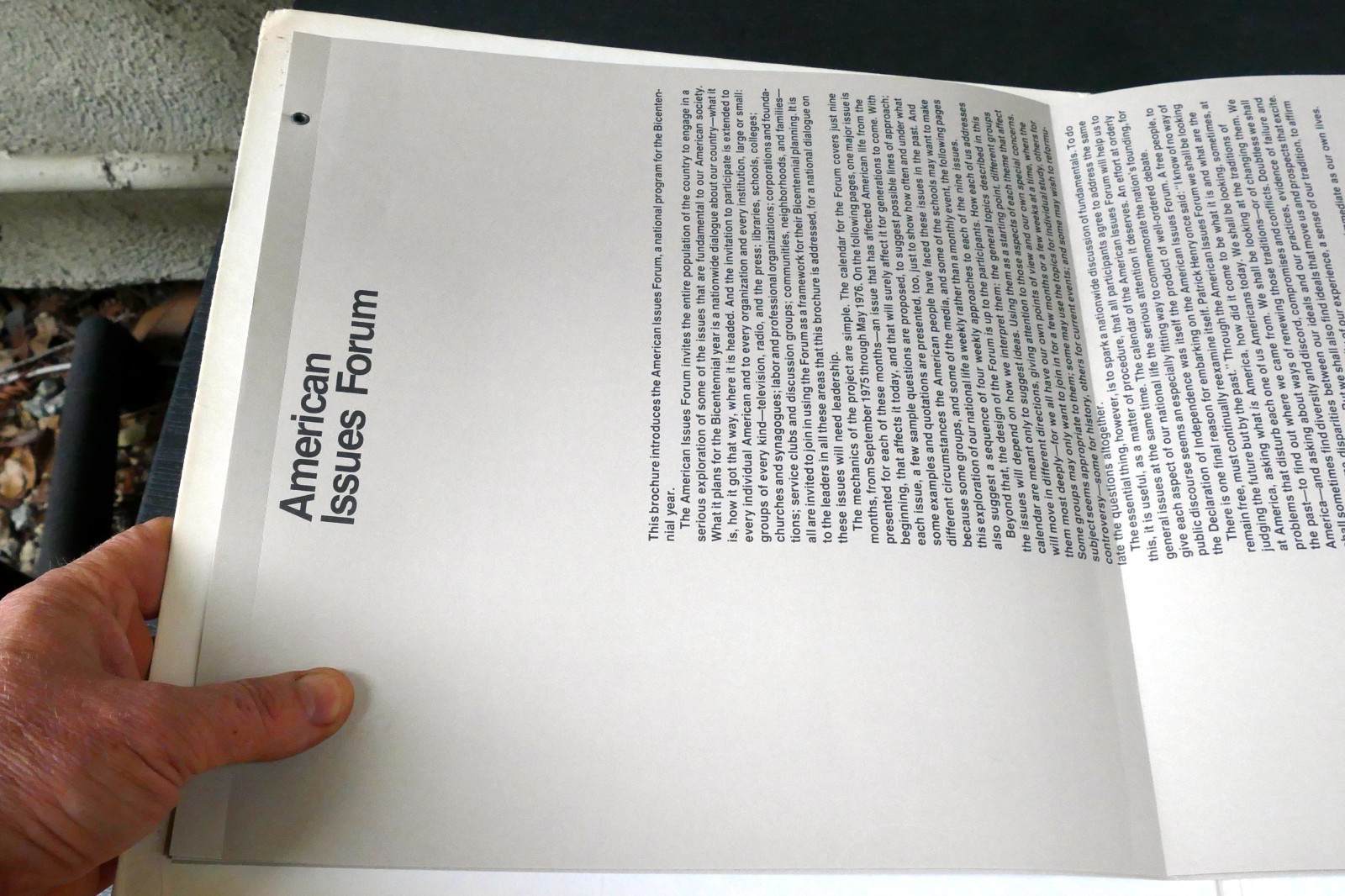 American Issues Forum-National Bicentennial Program Revolution 1776-1976 Booklet