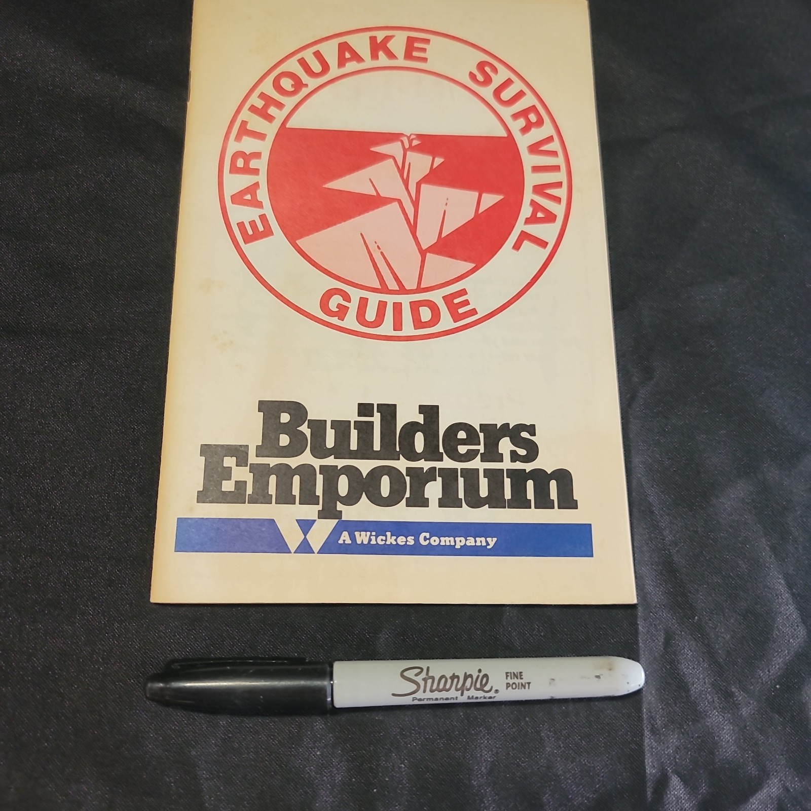 Vintage c1980s Builders Emporium Earthquake Survival Guide 14 Pages VTG
