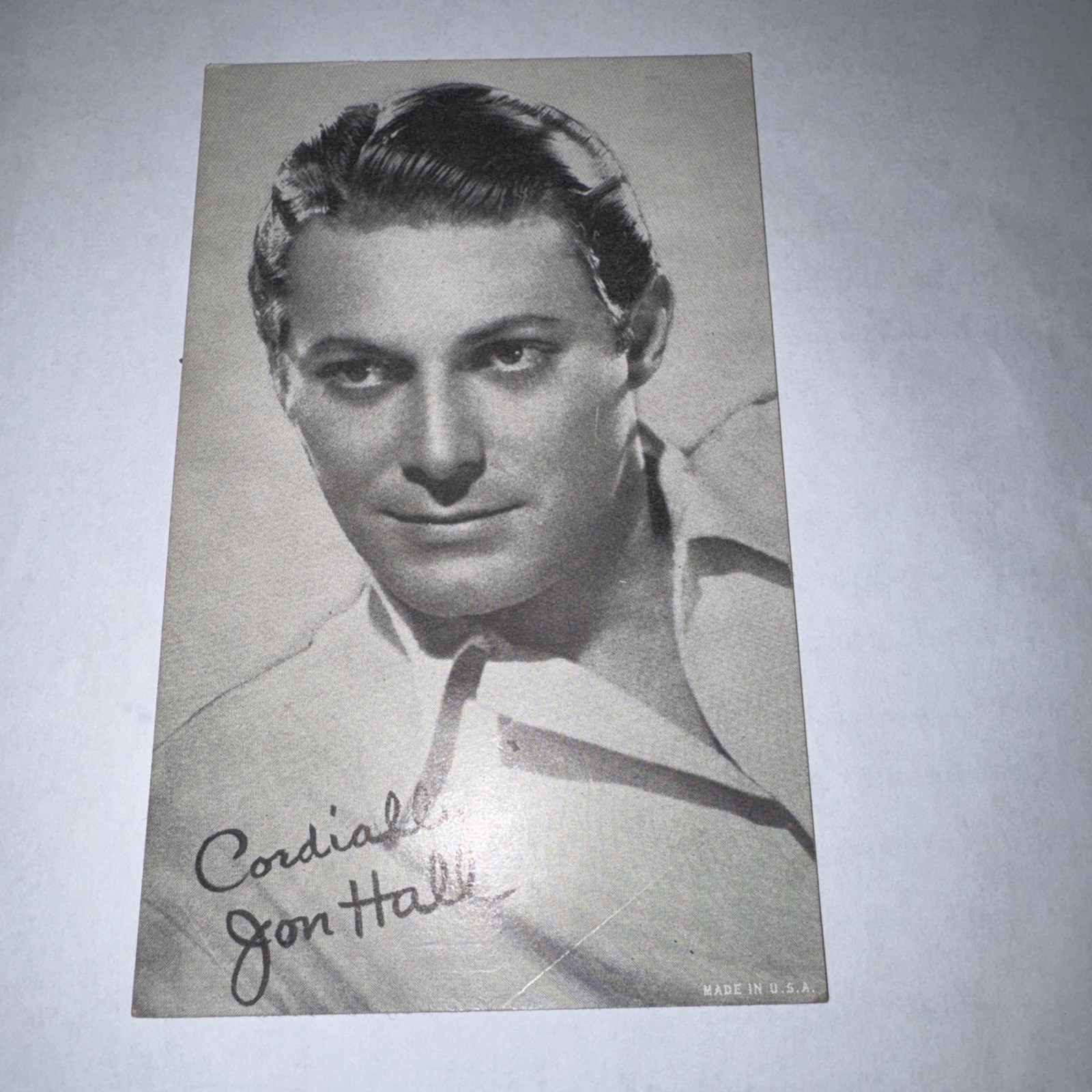 Jon Hall B/W Studio PHOTO 3.25″ x 5.25″ Vintage Hollywood Actor