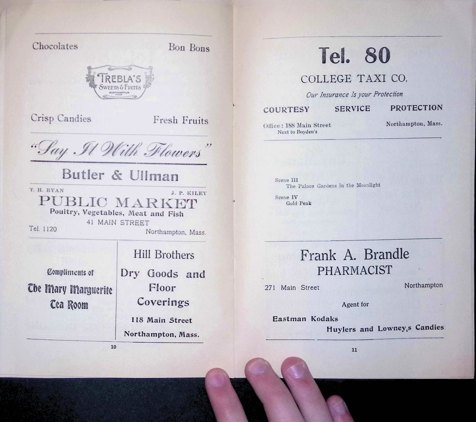 Smith College SHAKUNTALA Program c1910 Northampton MA Advertisements