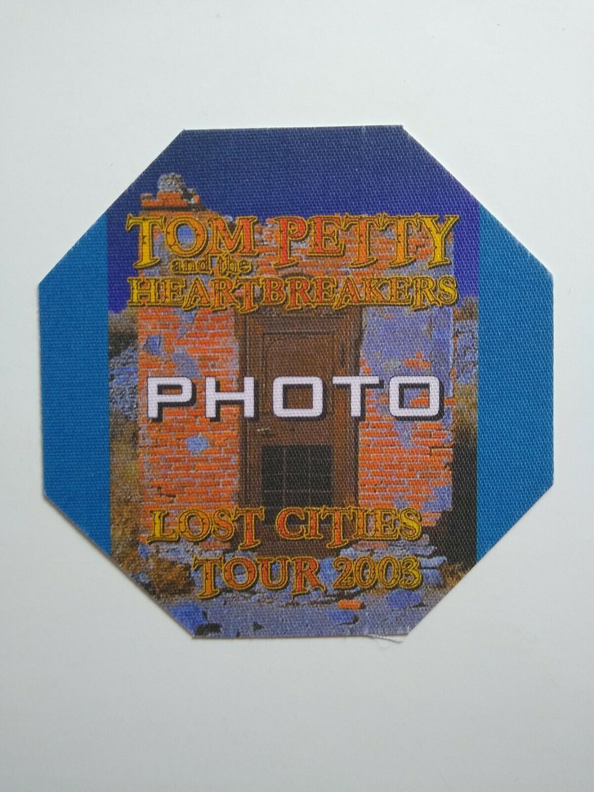 Tom Petty And The Heartbreakers Backstage Pass Original Rock Music 2003 Blue