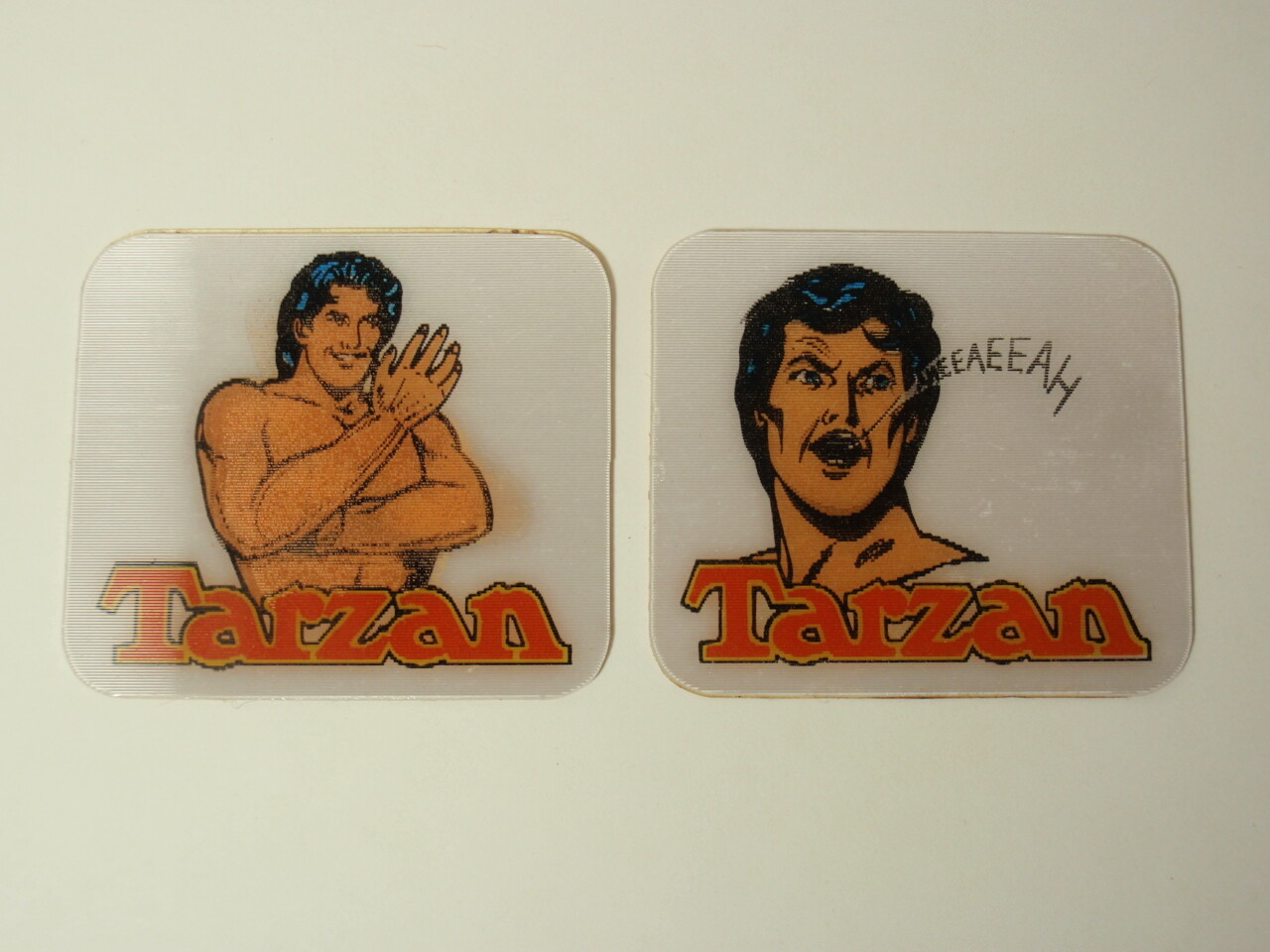 Vintage Lot of 1970s Tarzan Lenticular Flicker Stickers *As-Is*