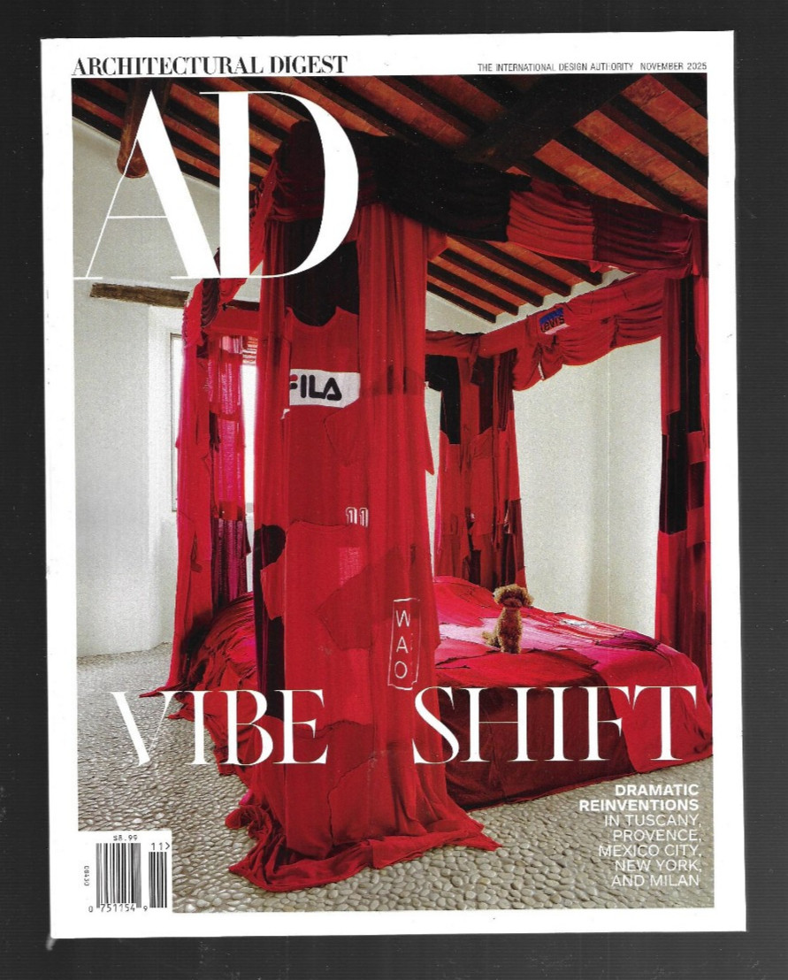 Architectural Digest AD Magazine November 2025 VIBE SHIFT Tuscany Mexico City +