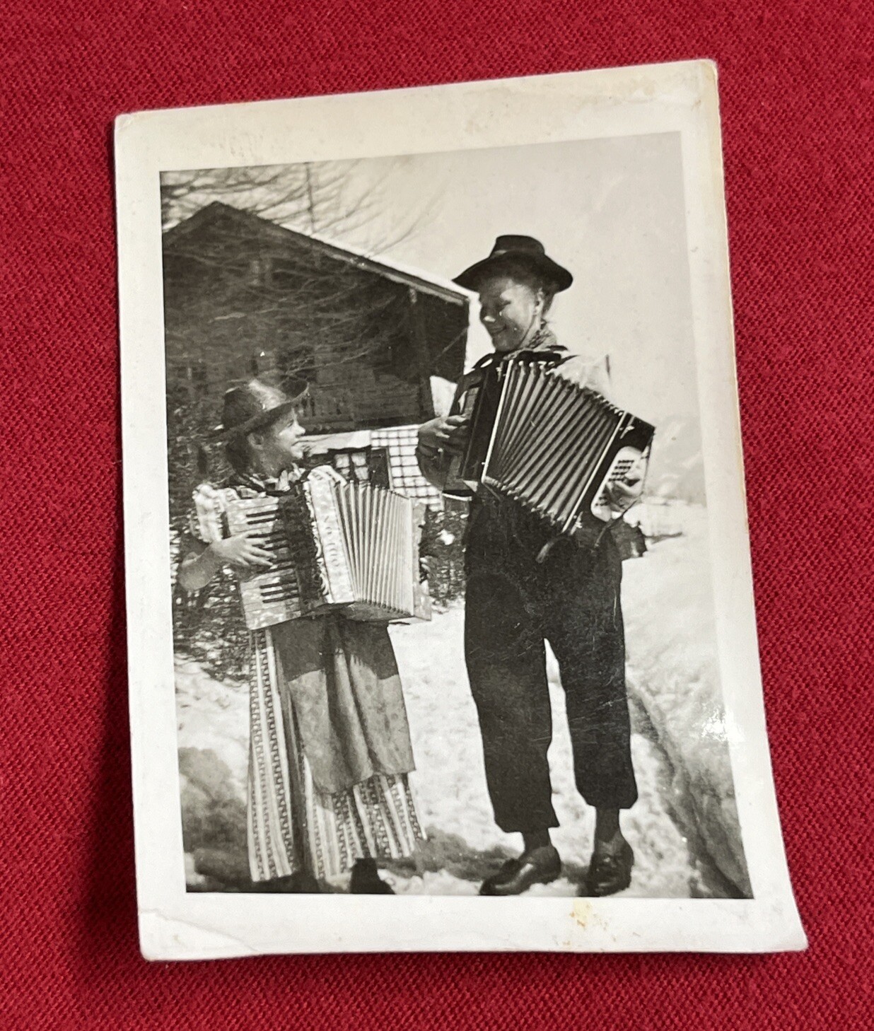 WW2 WWII Original German Military wartime Photo Musicians Accordion Instrument