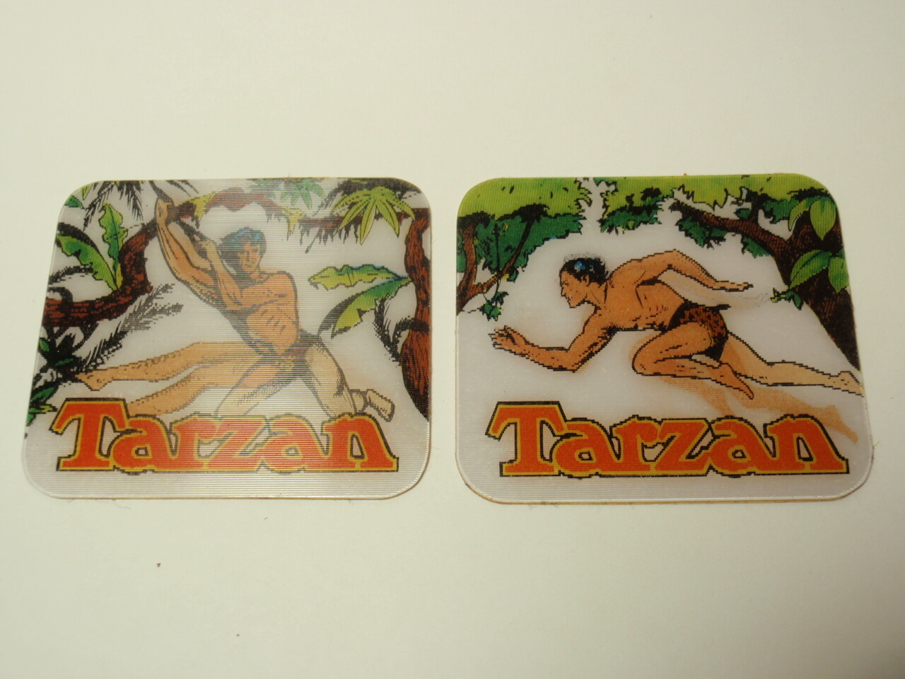 Vintage Lot of 1970s Tarzan Lenticular Flicker Stickers *As-Is*