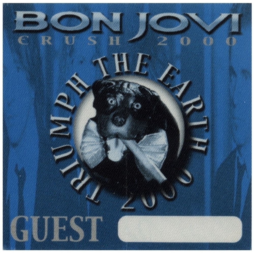 Bon Jovi 2000 Crush concert tour Band Guest Backstage Pass