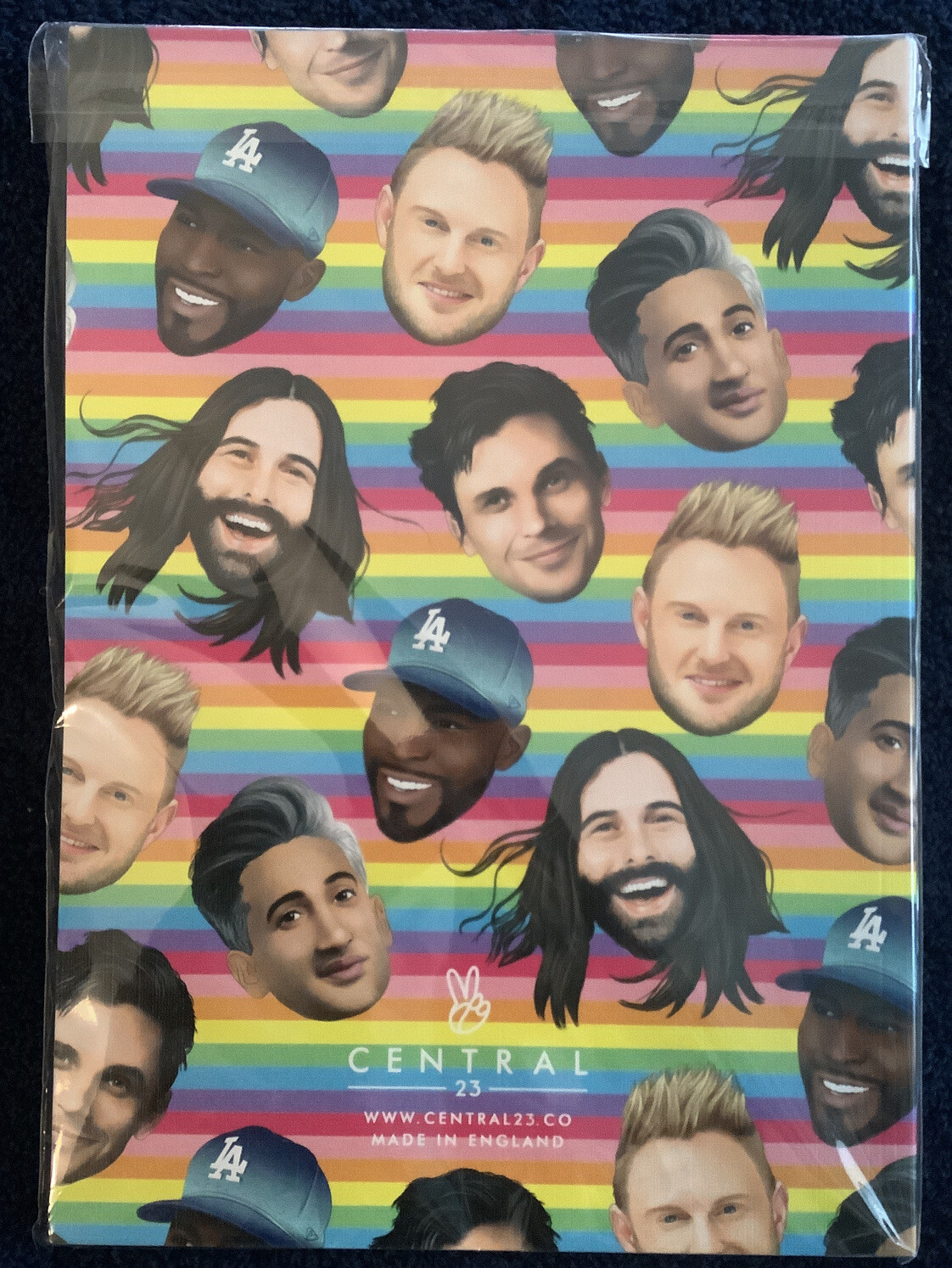 Queer Eye ‘STAY FAB’ Lined Notebook By Central 23 NEW