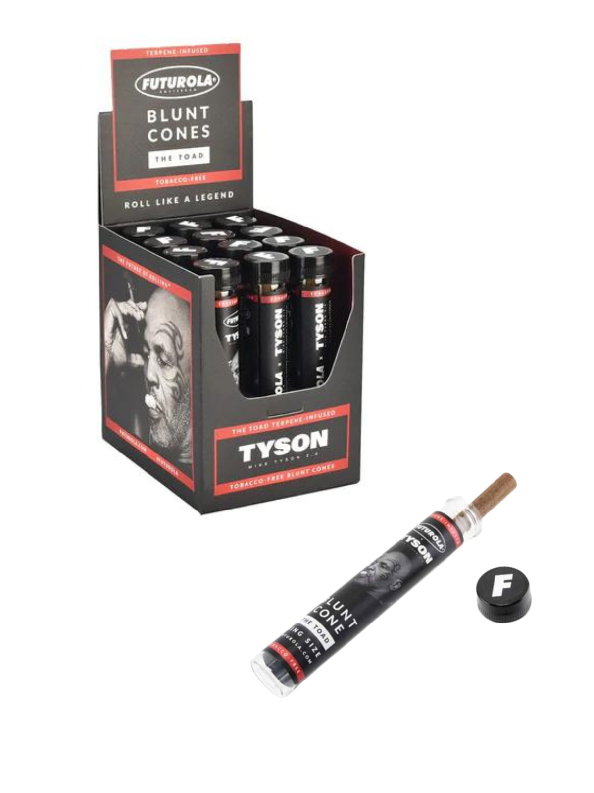 Futurola x Tyson 2.0 the toad mike pre Rolled Cone 12 Tubes x 1 Cone = 12 Cones!