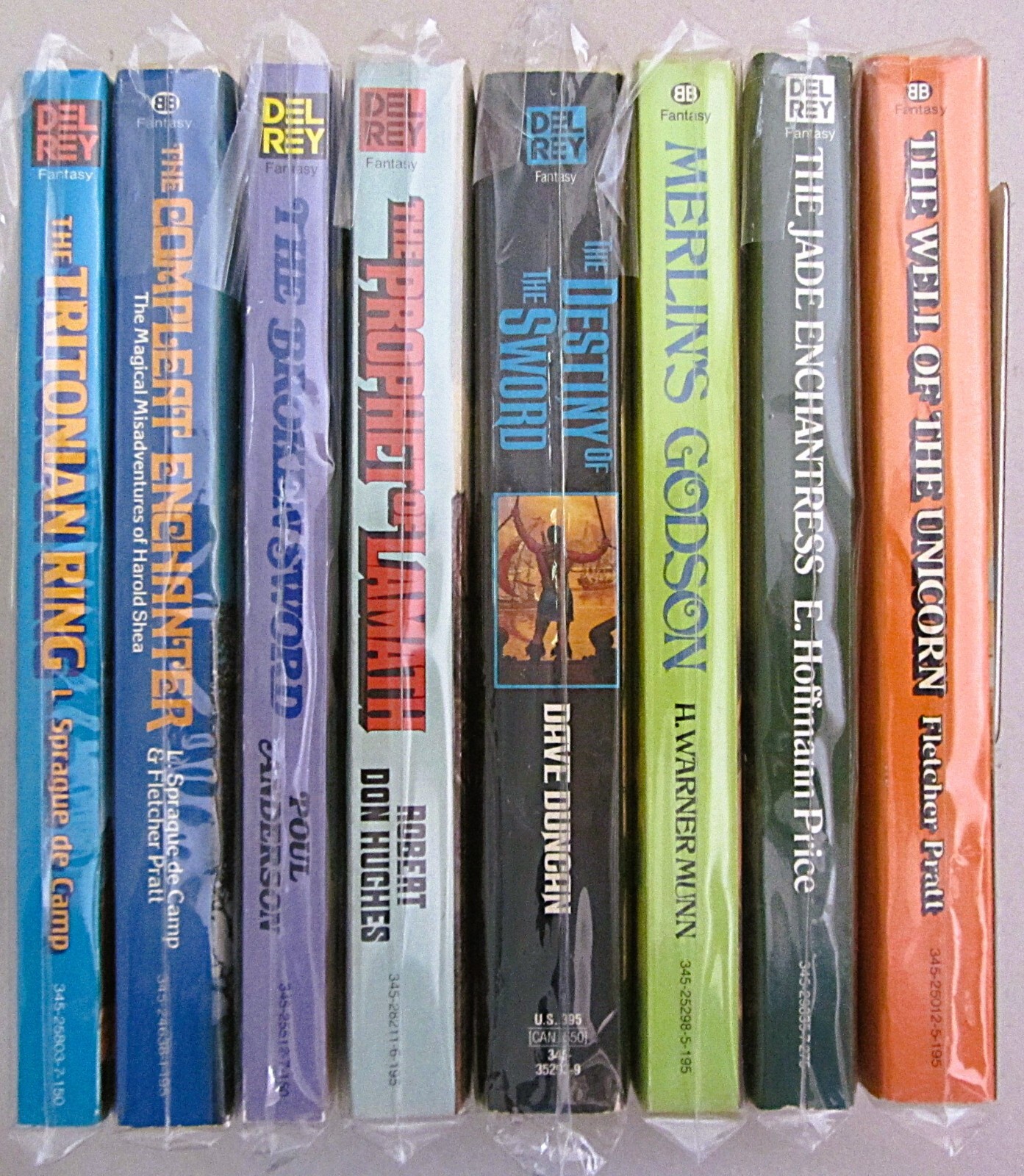 LOT 8~GRIFFIN~DEL REY FANTASY PAPERBACK BOOKS~COLLECTIBLE COND~UNREAD~NEW