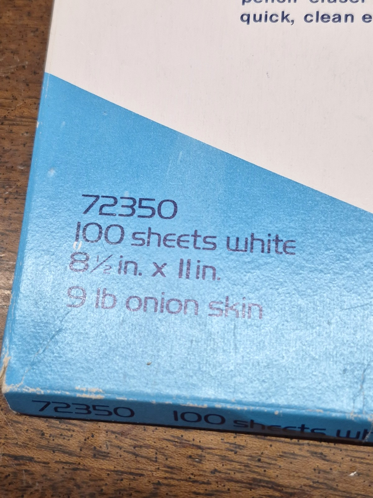 Vtg 70s/80s Pen-Tab Erasable Typewriter Paper 8 1/2 x 11″ – Abt 75 Pages