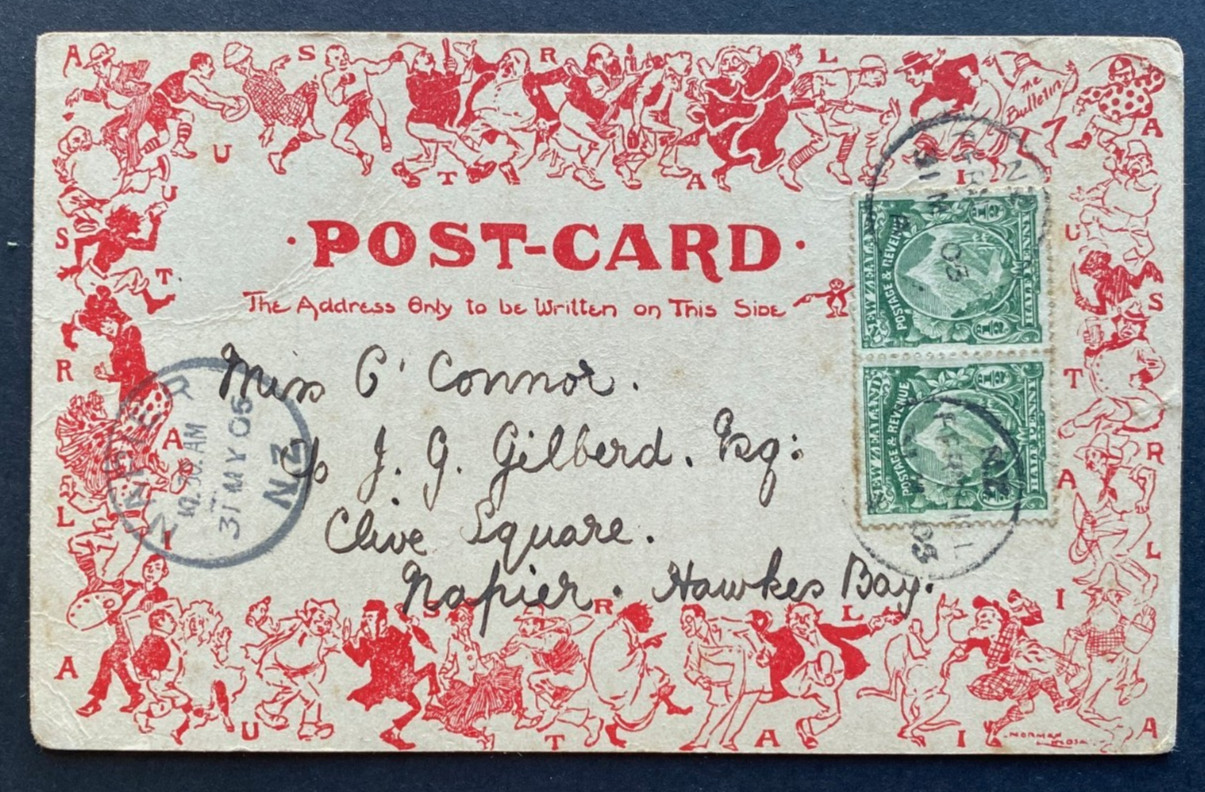 1906 NORMAN LINDSAY original postcard FREE EXPRESS WORLDWIDE