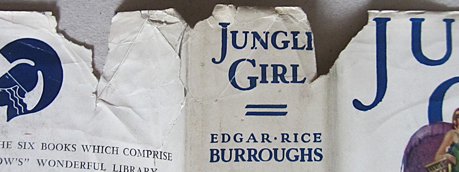 JUNGLE GIRL~EDGAR RICE BURROUGHS~ODHAMS PRESS LTD~1st PROMO EDITION~1933~UK~HCDJ