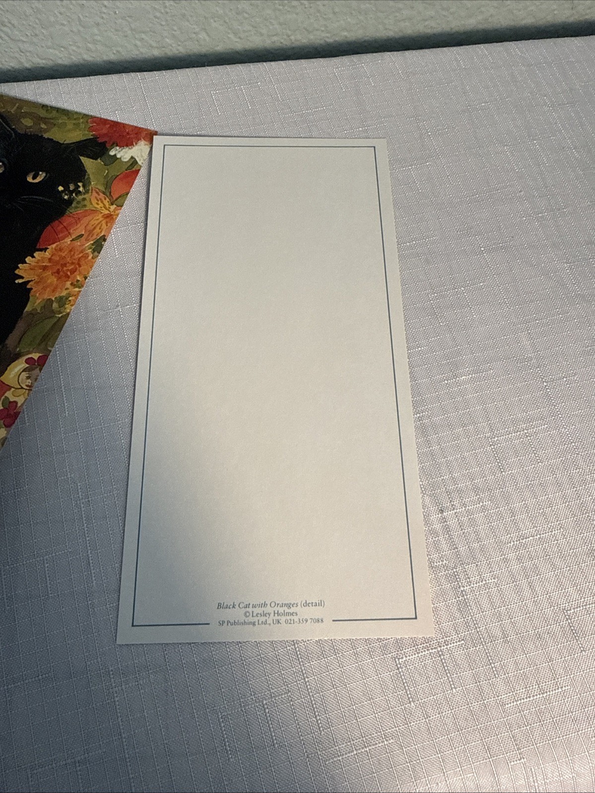 Vintage Greetings Cards Made In England Lesley Holmes Black Cat Orange Pack 8