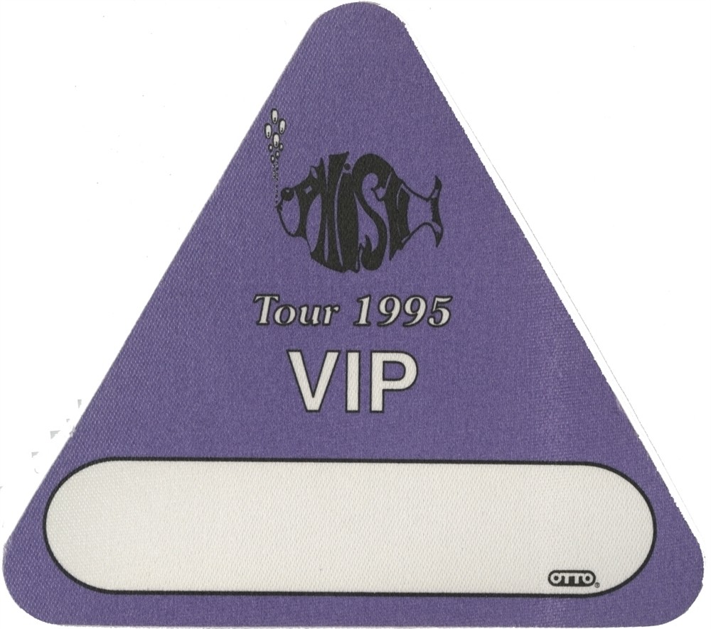 Phish 1995 A Live One concert tour VIP Backstage Pass