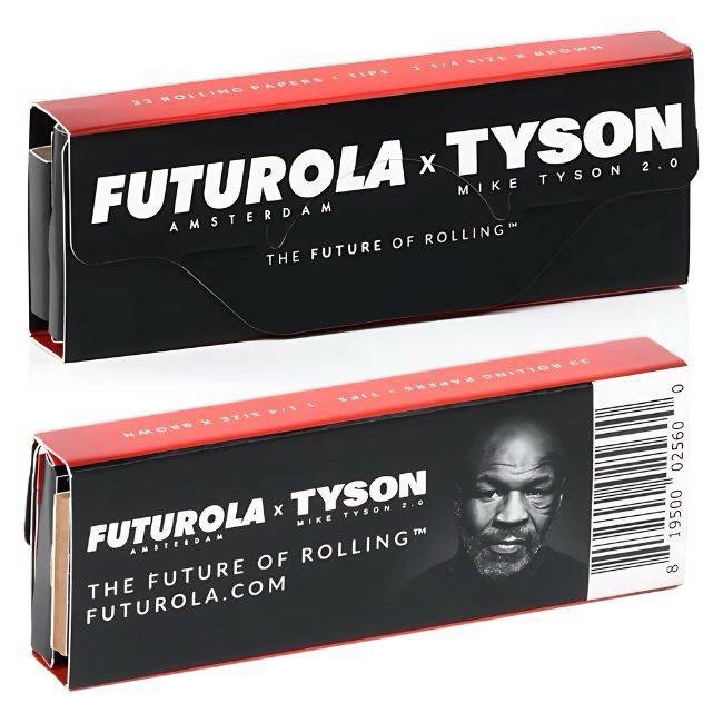Tyson Ranch Futurola Tyson Rolling Paper + Tips (1 1/4 Size) 24 Packs – 1 Box