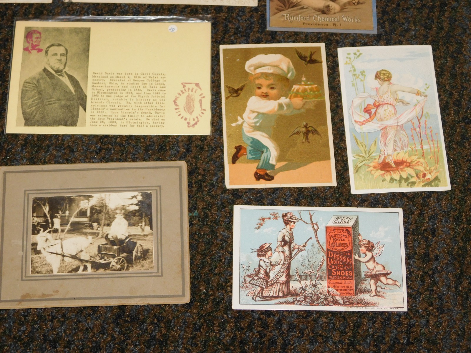 VINTAGE OLD PAPER 15 PIECE LOT ADVERTISING POSTCARDS PHOTOS ETC